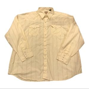 Vintage Mens Pearl Snap Sz 2x